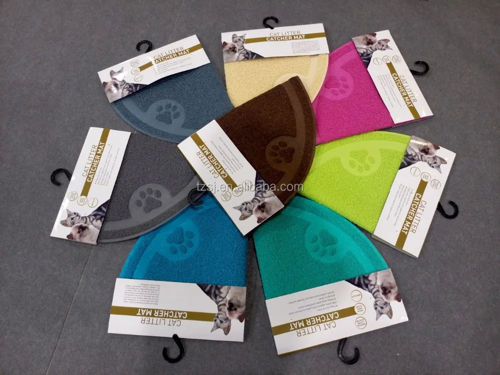 Taizhou Factory Produced Pvc Eco Friendly Cat Litter Catcher Mat