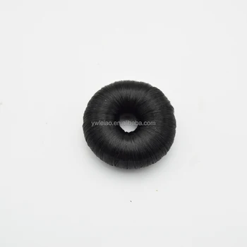 Good Quality 7cm Black Hair Bun Donut For Hair Accessories 20g
