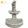 Marble Wall Mounted Indoor Water Fountain With Child and Fish