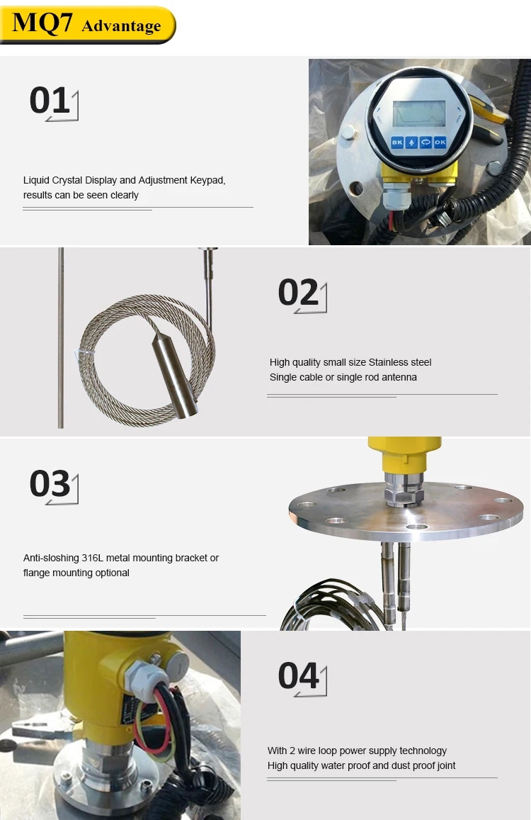 microwave pulse radar level transmitter 
