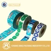 Customized pvc heat shrink wrap bottle labels/ plastic cup lid sealing film