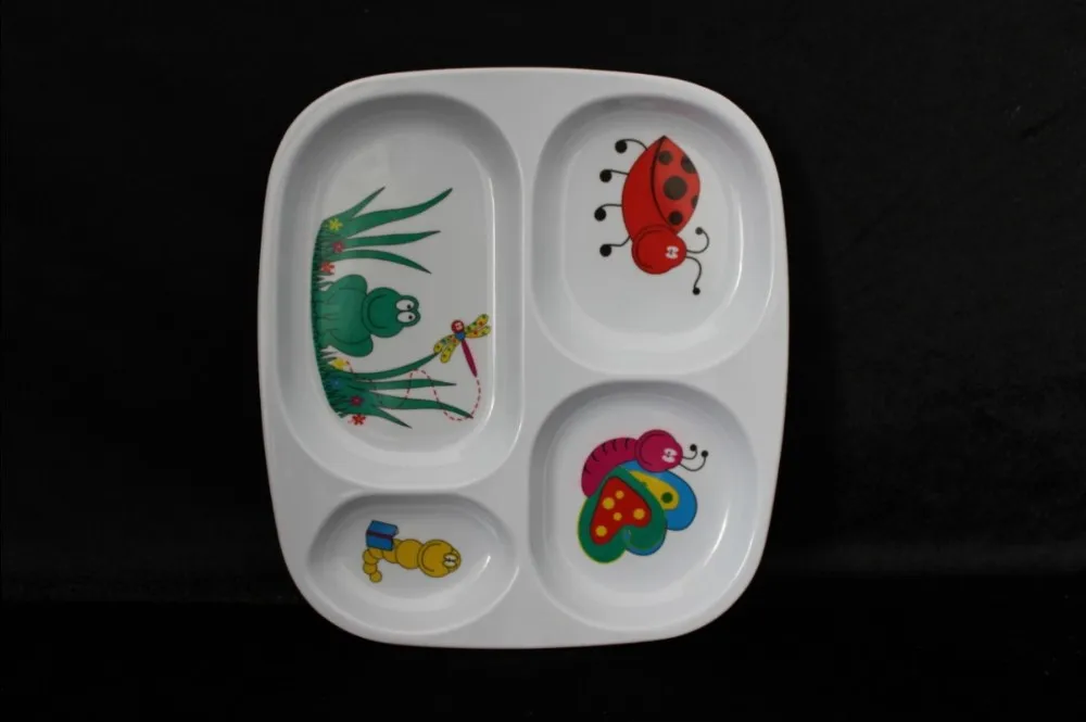 kid's melamine meal plate