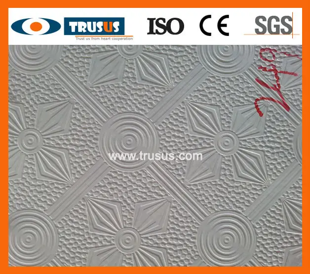 12 Inch Waterproof Bathroom Wall Panels Plastic Embossed Ceiling