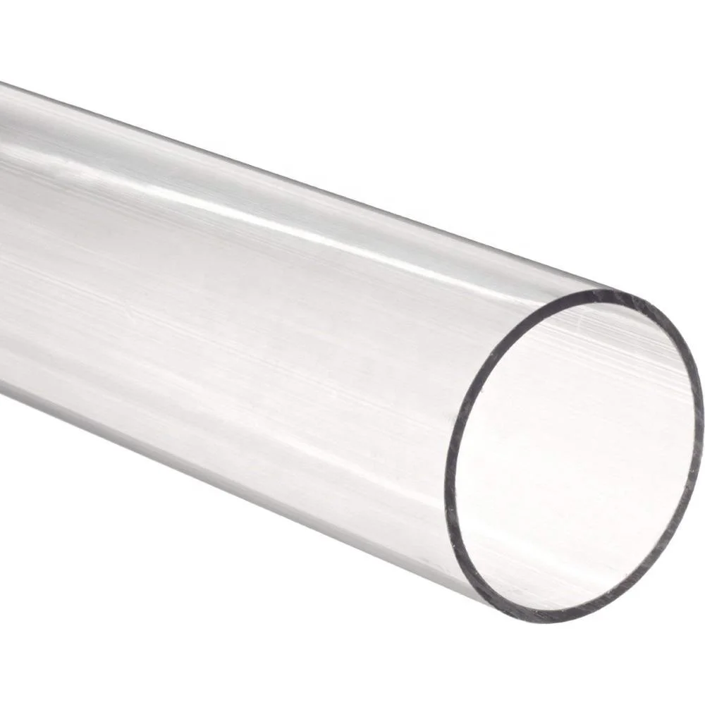 De acrílico del plexiglás tubo claro cristal tubo de vidrio