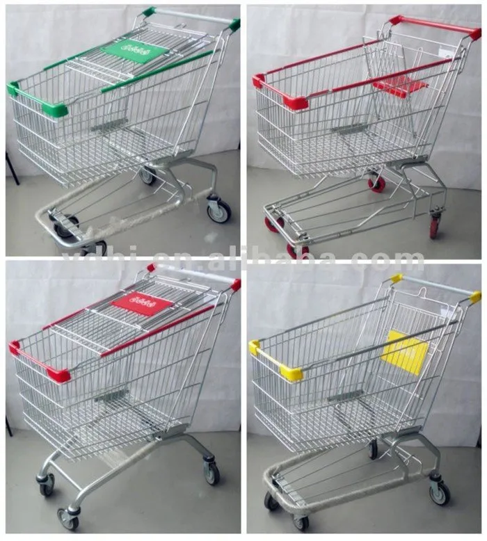 High Quality Supermarket Shopping Trolley Coin Locks/canada Supermarket Shopping Carts Buy