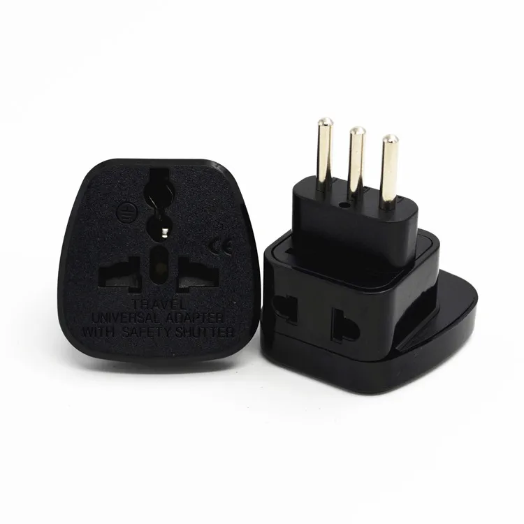 乌拉圭嵌入式引脚电插头 10a 250 v 意大利 2 合 1 适配器 ssi-12a