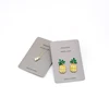 High-grade gray simple necklace bracelet earrings stud earrings card jewelry packaging foil stamping earring card