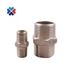 stainless steel 316 pipe fittings 1/4" screwed hex 150lb double thread pipe nipple