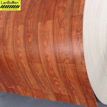 Wooden Look Wood Grain Anti Slip Waterproof Pvc Vinyl Sheet Floor Wooden Look Wood Grain Anti Slip Waterproof Pvc Vinyl Sheet Floor Mat In Roll