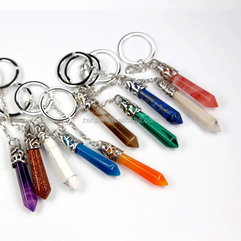 crystal pendant keychain