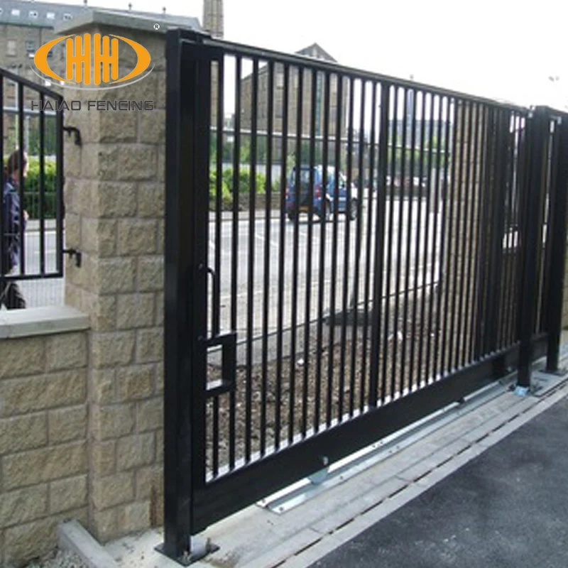 Cost Effective Galvanized & Black Powder Coating Iron Gates Sliding