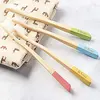 2019 Amazon wholesale cheap professional made harmless eco-friendly tooth cleaning square bamboo toothbrush