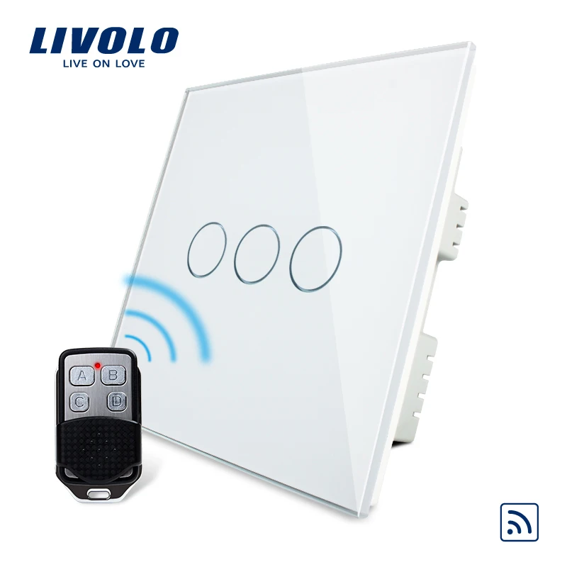LIVOLO VL-C3 wireless thermostat three way remote control wall switch