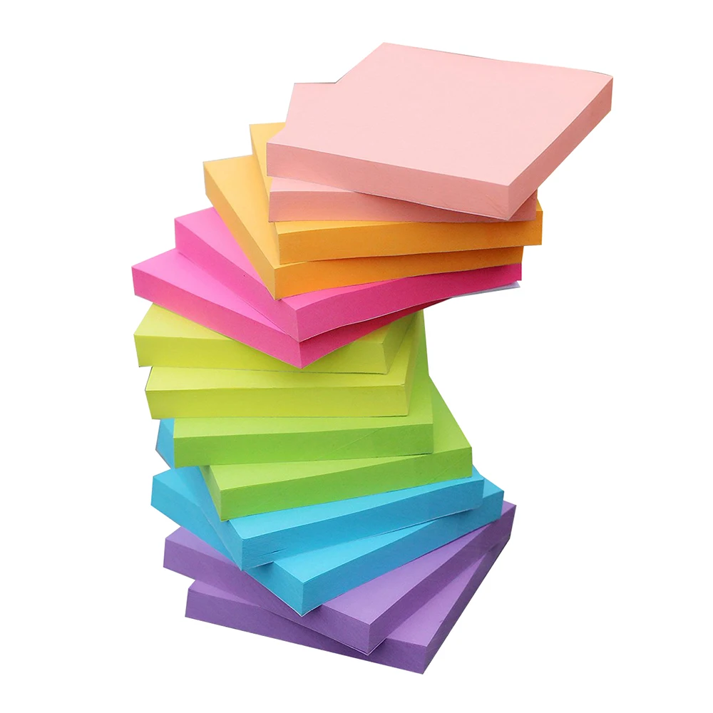 Custom Paper Multi Colored Rectangular Sticky Notes - Buy Paper Sticky ...