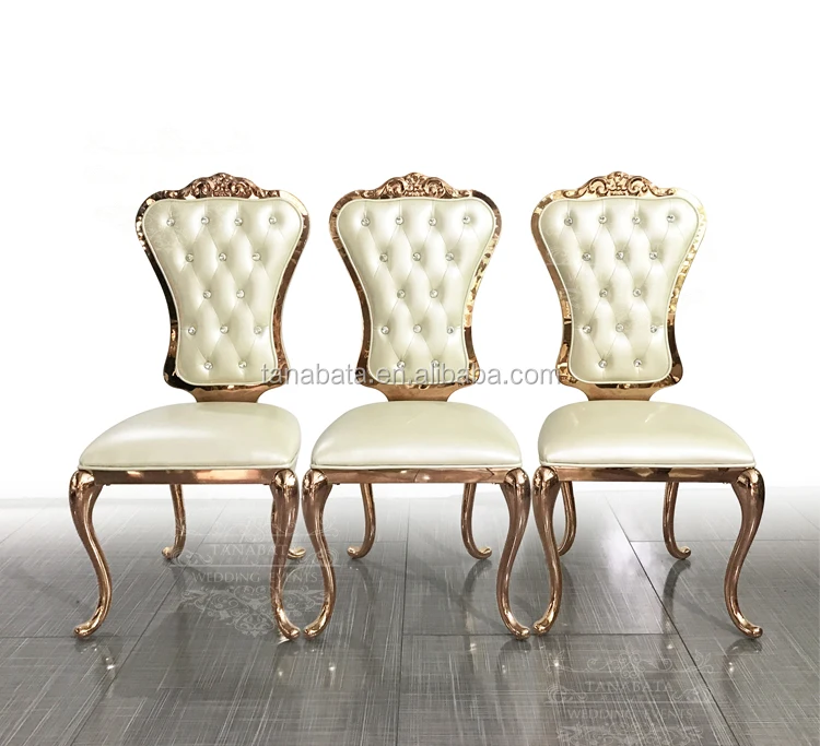 Gold Frame Crown Back Banquet Furniture Queen Throne Wedding Chair