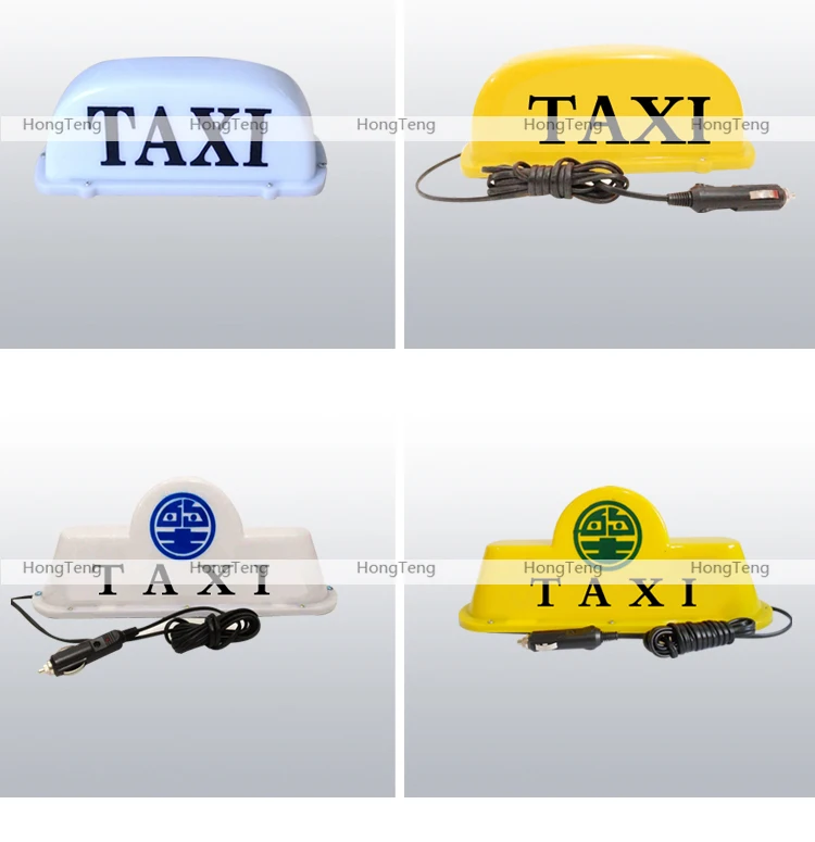 Waterproof DC 12v taxi roof sign advertising box