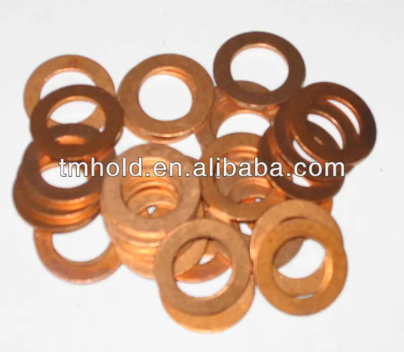 600pc Sae+mm Universal Solid Copper Washer Gasket Oil Drain Plug Brake