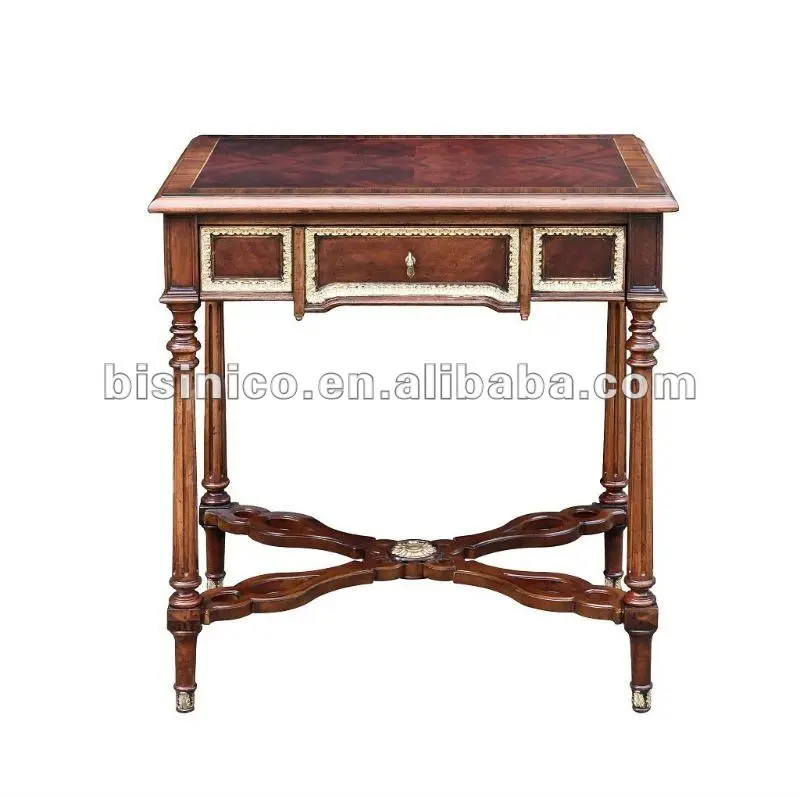 Classical Solid Wood Hand Carved Home Small Desk Writing Table Moq 1pc B400125 Antique On