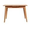1000/1100/1200mm Modern design Nordic strong solid white oak extendable dining table with 6 people