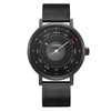 SINOBI Luxury Men Watch Fashion Creative Concept Quartz Male Watch Stainless Steel Leather Unique Wristwatch Relogio Masculino