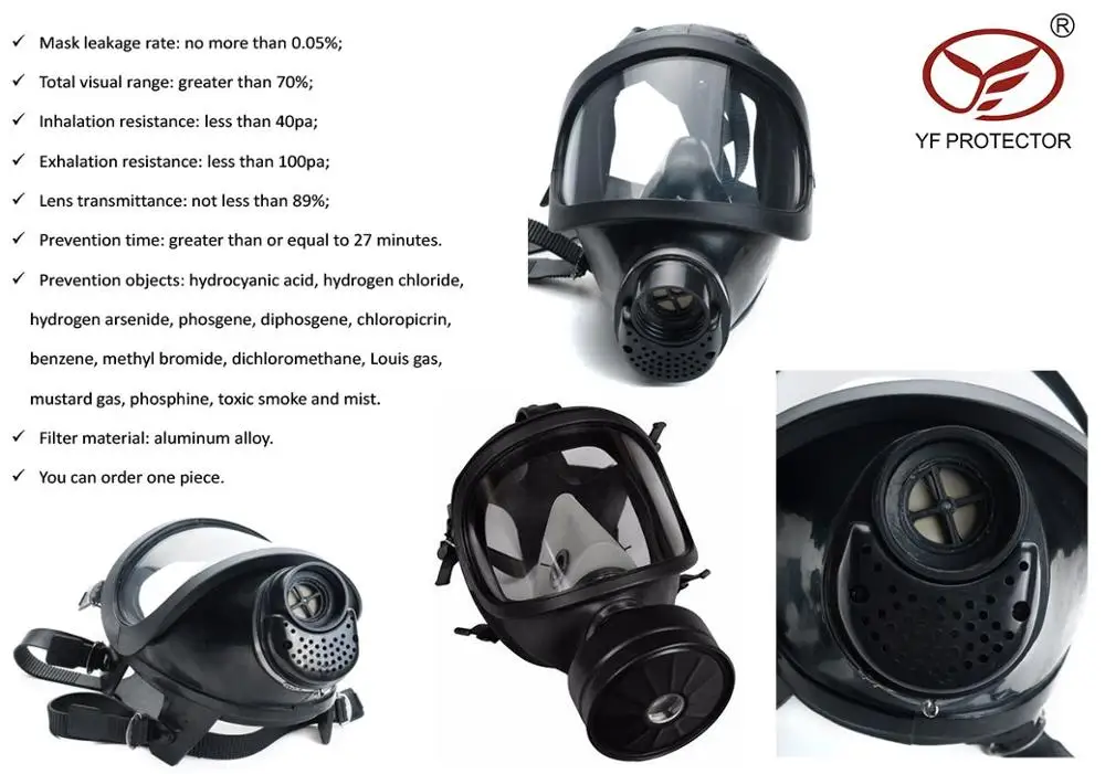 Single Canister Full Face Gas Mask Safety Full Face Gas Mask Buy Military Full Face Mask
