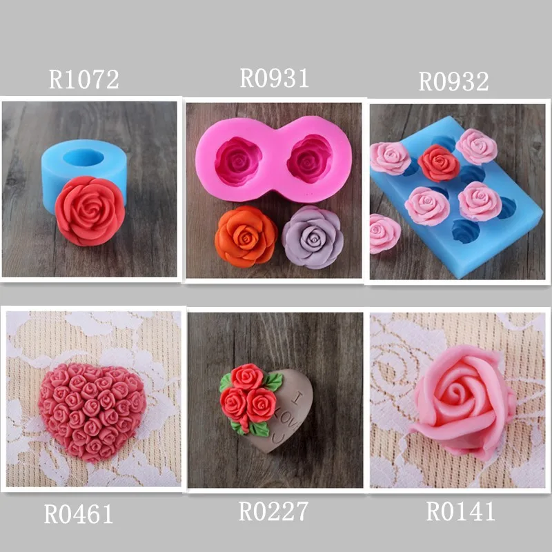 R0932 New Silicone Rubber Soap Molds Flower Soap Molds Manufacturer