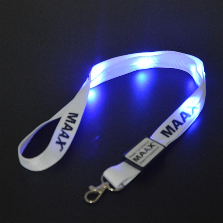 Light Up Necklace Lanyard Sound Activation Festival Glow Fancy Dress Accessory