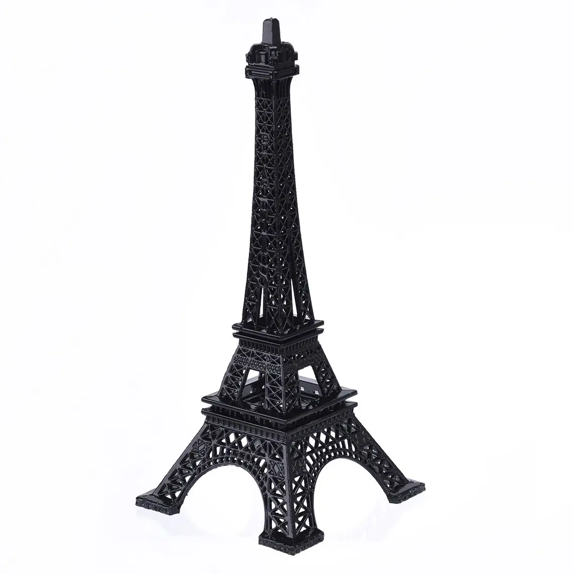 JoyFamily Eiffel Tower Decor, 7Inch (18cm) Metal Paris Eiffel Tower Statue Figurine Replica Drawing Room Table Decor Jewelry Stand Holder for Cake Topper, Gifts, Party And Home Decoration