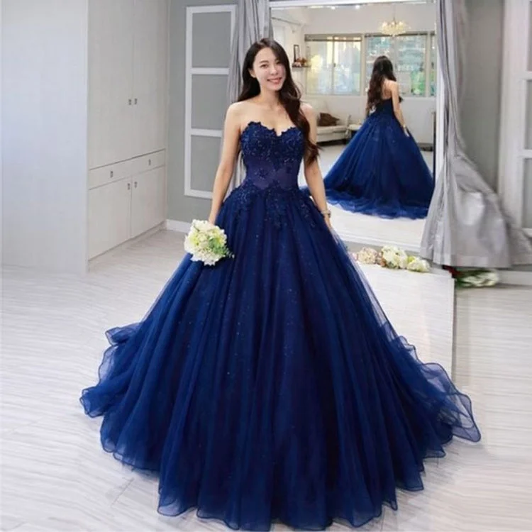 Sparkly navy blue gown prom dress stylish evening gown designs - YouTube-hkpdtq2012.edu.vn