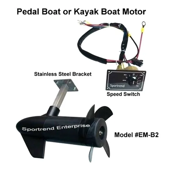12 V/24 V Électrique Propulseur Moteur À La Traîne Pour Pédale Ou Kayak