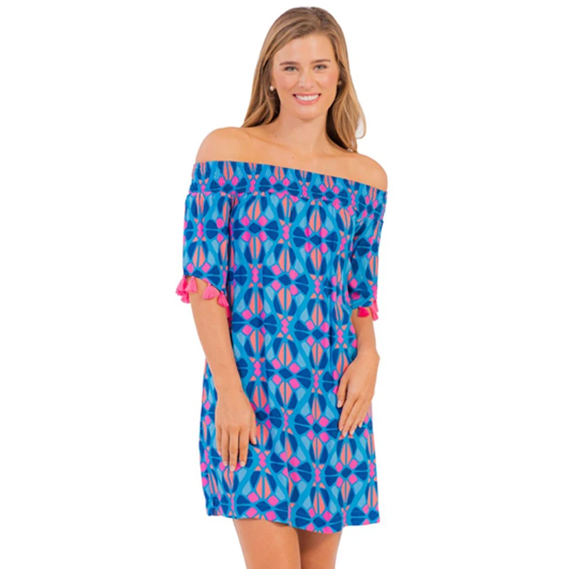 CUTESOVE Ruffle Floral Print Off Shoulder Chiffon Maxi Beach Vacation Dress â Black â cutesove