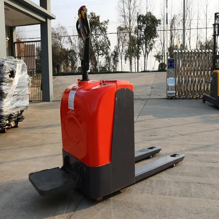 Electric Pallet Jack Adjustable Forks Ce Automatic Pallet Truck