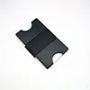 Dull polish surface money clip with black color, men's fashion credit card case