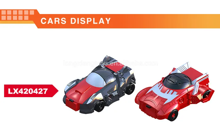 New Plastic ABS 2 IN 1 car transform robot car toy for sale