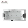 deluxe single hyro massage hot bath tub acrylic embeddtd jet whirlpool bathtub with tv