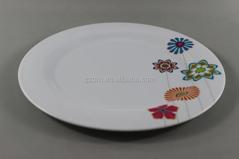 Wholesale Cheap White Plate Melamine dinner plate