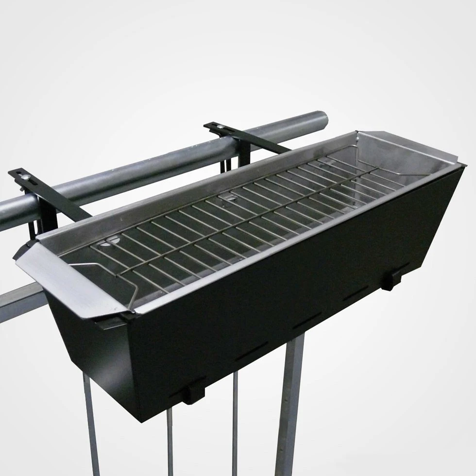 Durable Outdoor Portable Rectangular Balcony Hanging Charcoal Bbq Grill