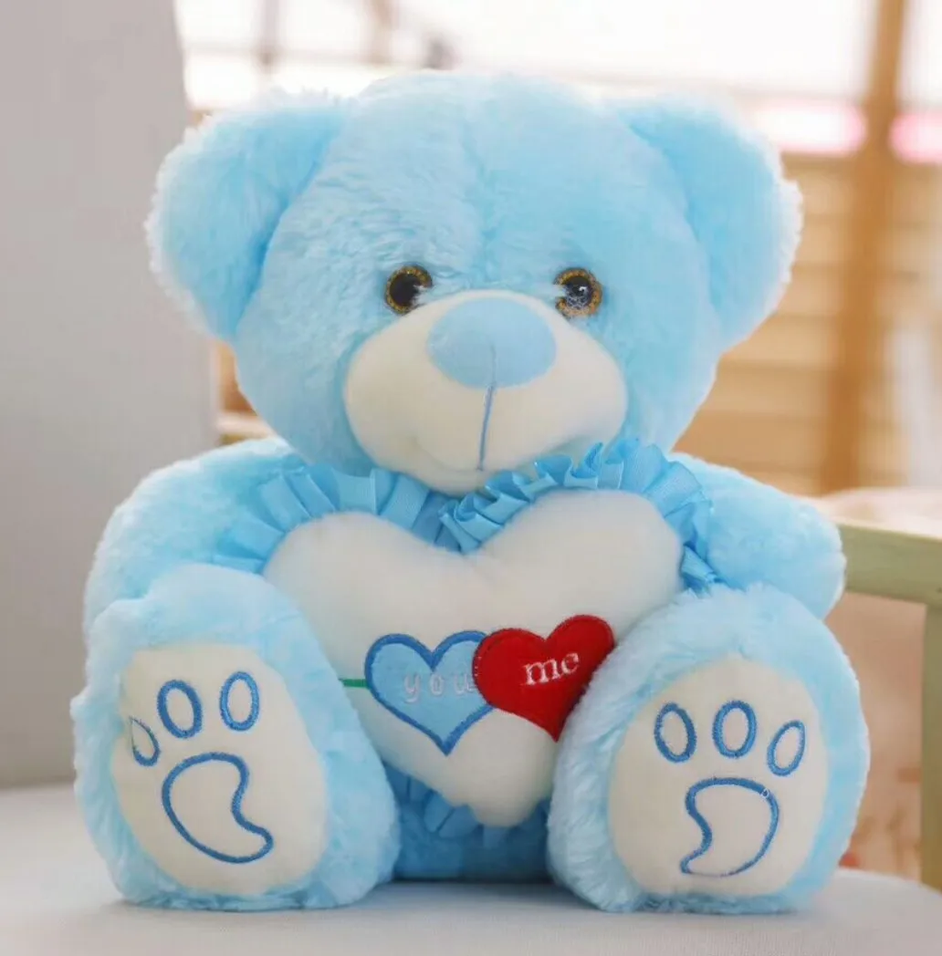 blue teddy bear for valentine's day