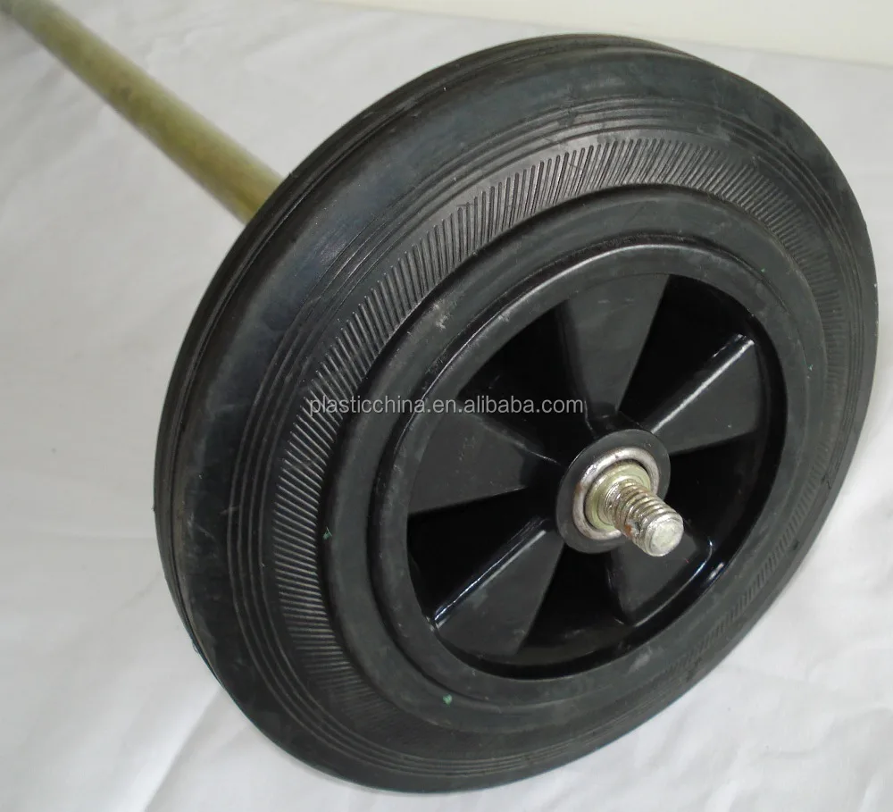 Rubber wheels 8 inch for waste bin wheel for trash bin, View wheels for