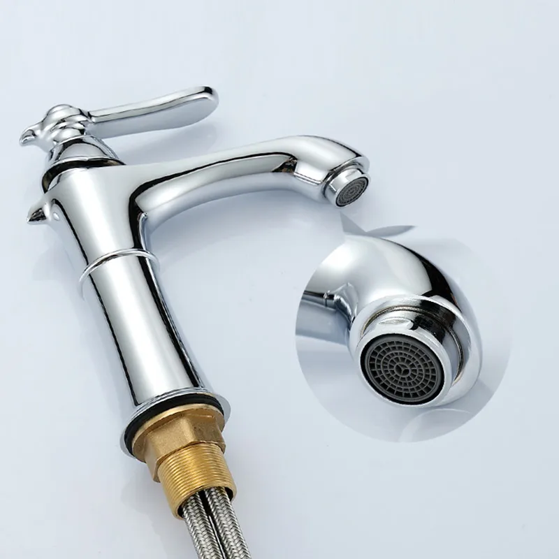 Different design mixer faucet HOTEL bathroom sanitary faucet brass single handle basin mixer
