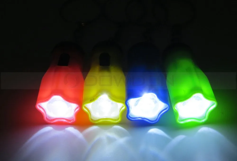 Mini Home Led Portable Star Flashlight Key Chain Torch With Battery