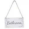 Bathroom Handmade French Shabby Chic Style Wooden Home Decor Door Sign