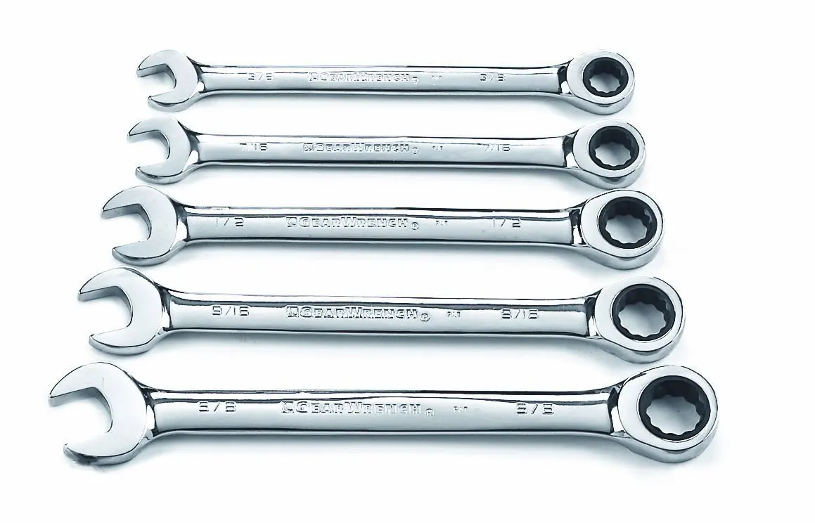 gearwrench stubby ratcheting wrench set.