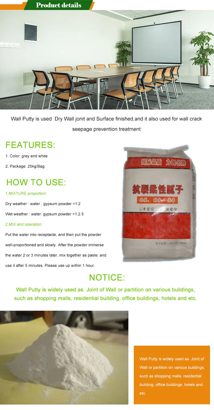 Durable In Powder Asian Wall Putty Wall Putty Use Buy Putty Plaster