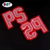 Wholesale Iron on Backing Custom Made Letters Logo Labels Laser Cut Felt Embroidery Patches for Hats