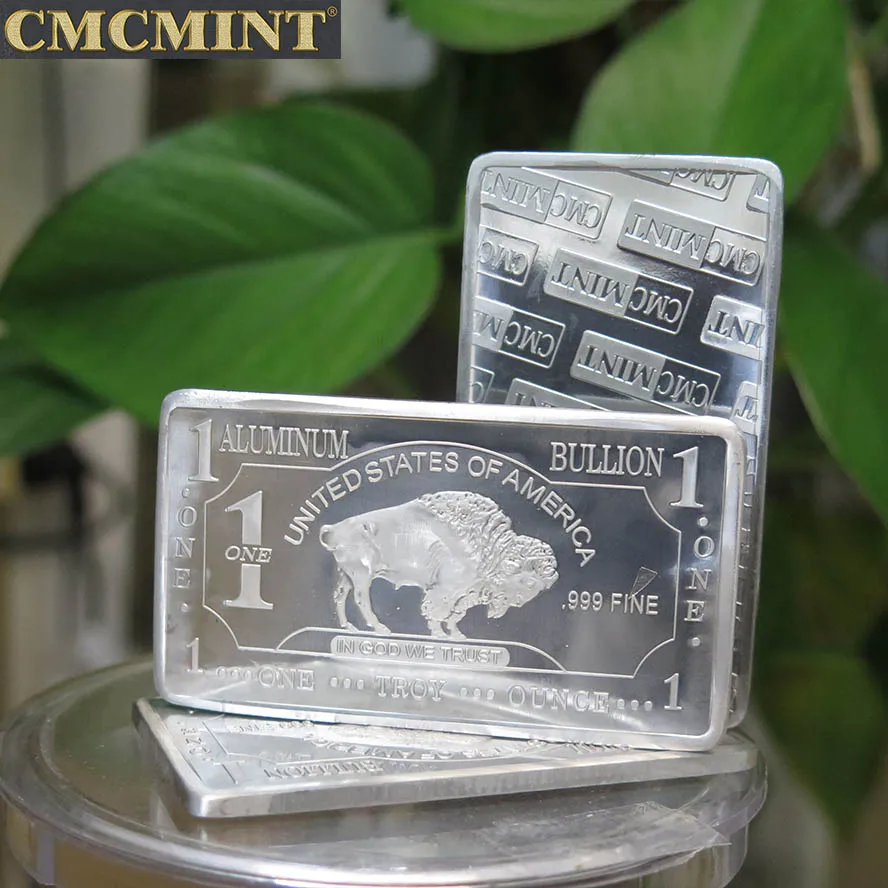 Aluminum Bars Prices 1 Oz 999 Fine Aluminum Buffalo Bullion Bars B62b