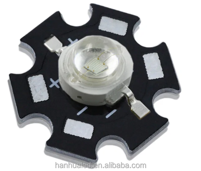 High Power 3w 365nm UV Led Chip with 20mm star pcb