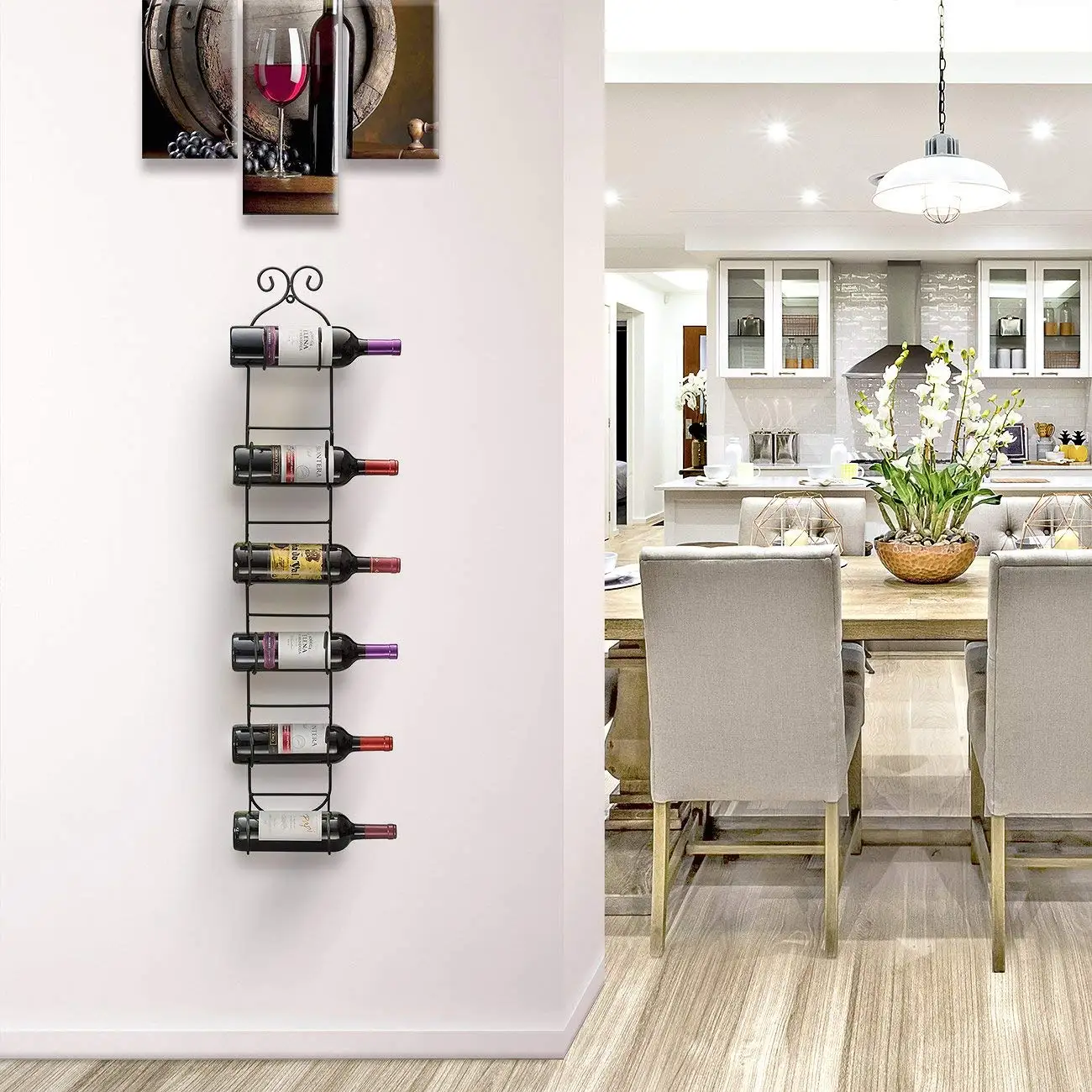 Wall Mount Wine/towel Rack (holds 6 Bottles) Buy Towel Rack,Wine Rack