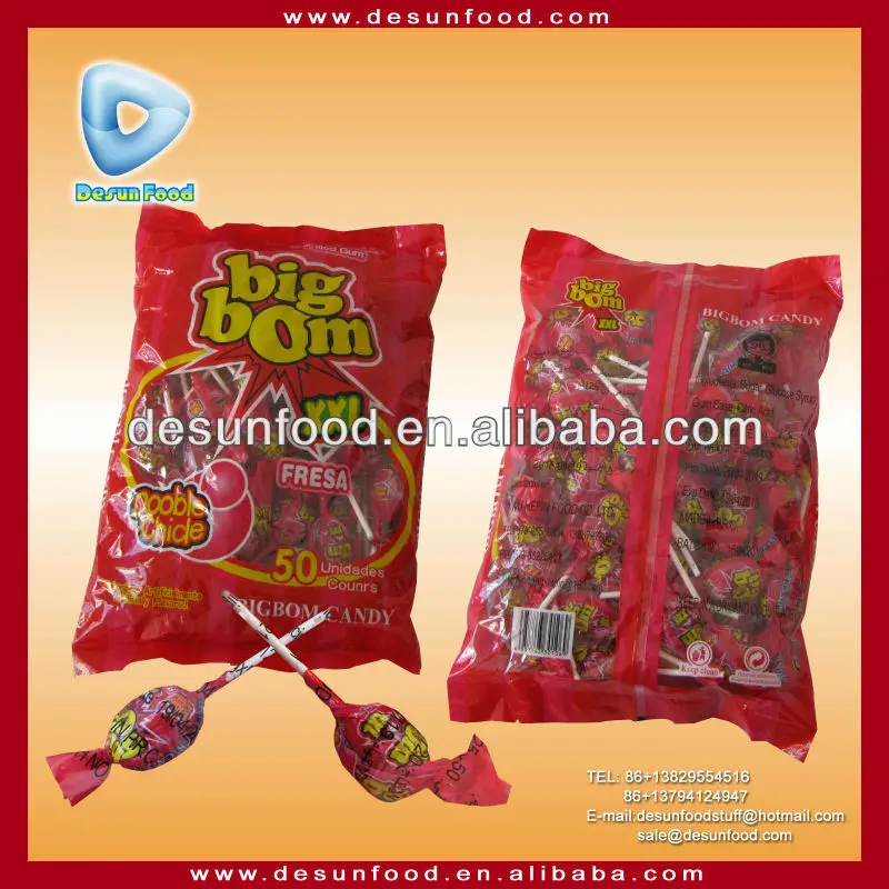 Big Bom Lollipop With Gum Filled - Buy Lollipop,Big Bom Lollipop ...