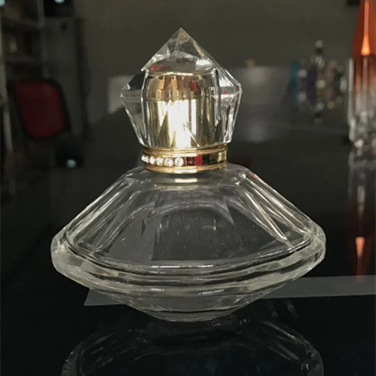 Fancy Diamond Shaped 75ml Polished Glass Perfume Bottle - Buy Glass ...